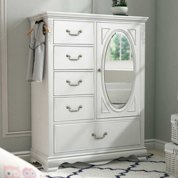 White Armoire With Mirror almoire